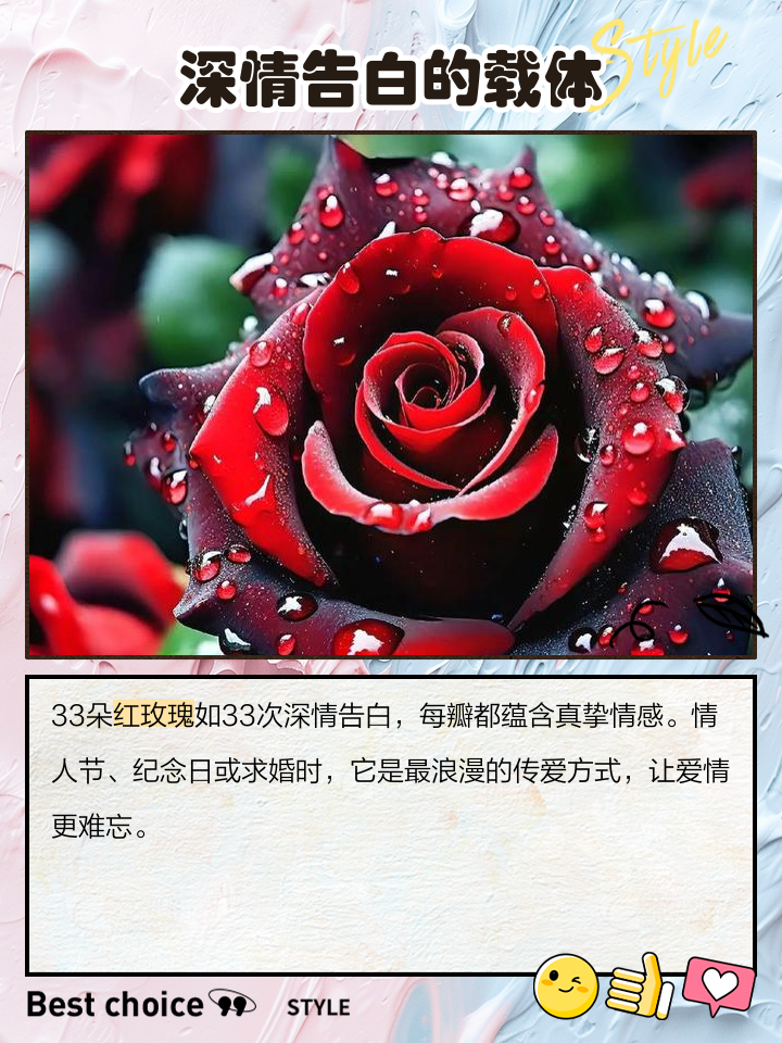 33朵玫瑰花的寓意和花语