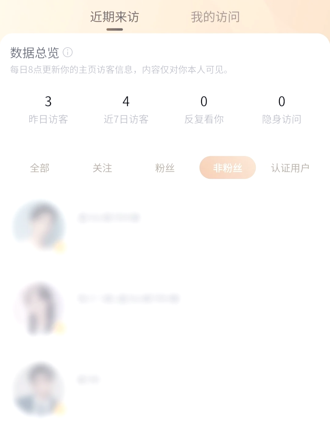 新浪微博怎么查看访客记录