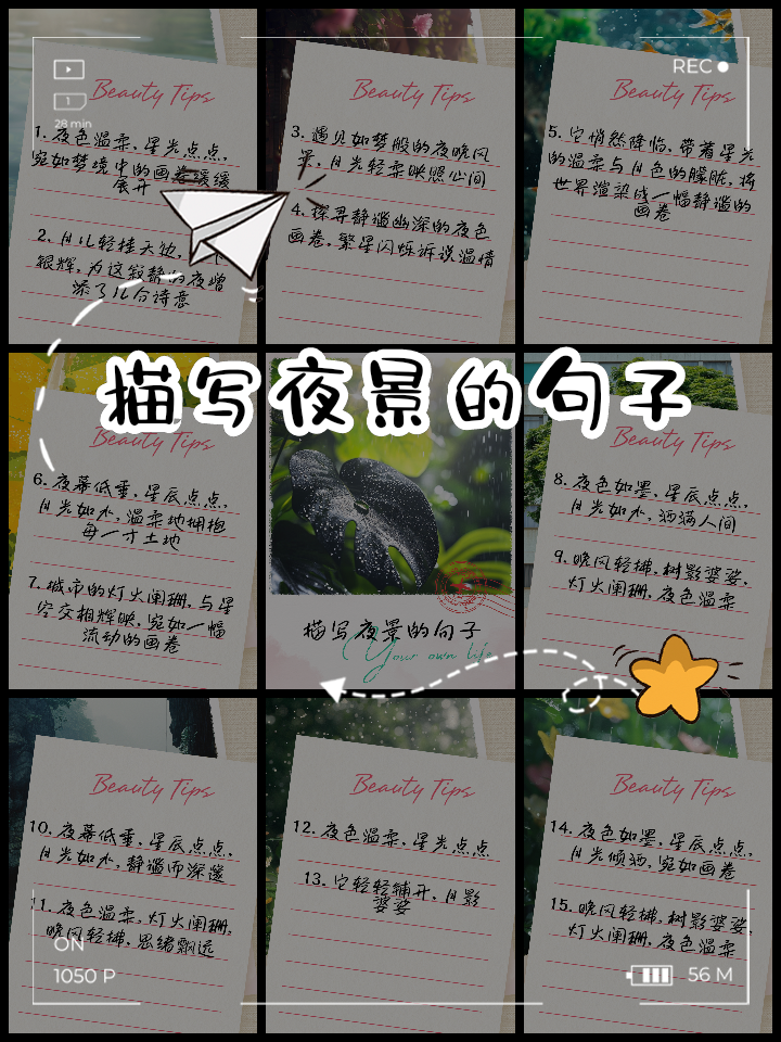 描写城市夜景灯光唯美的句子
