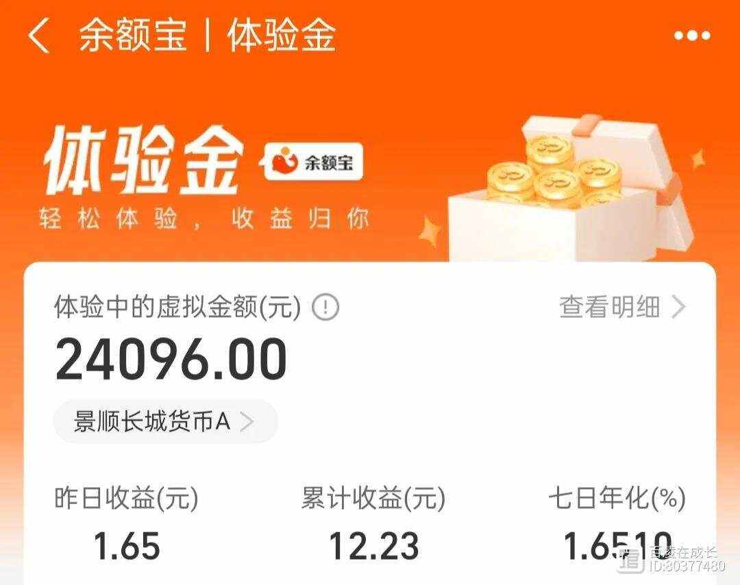 余额宝存5000一天收益