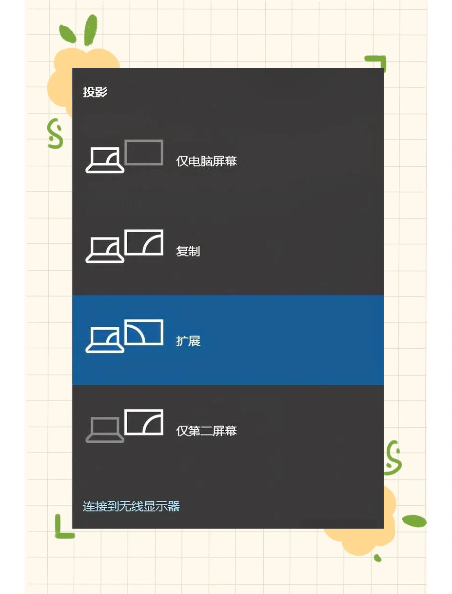 笔记本外接显示器设置方法简述