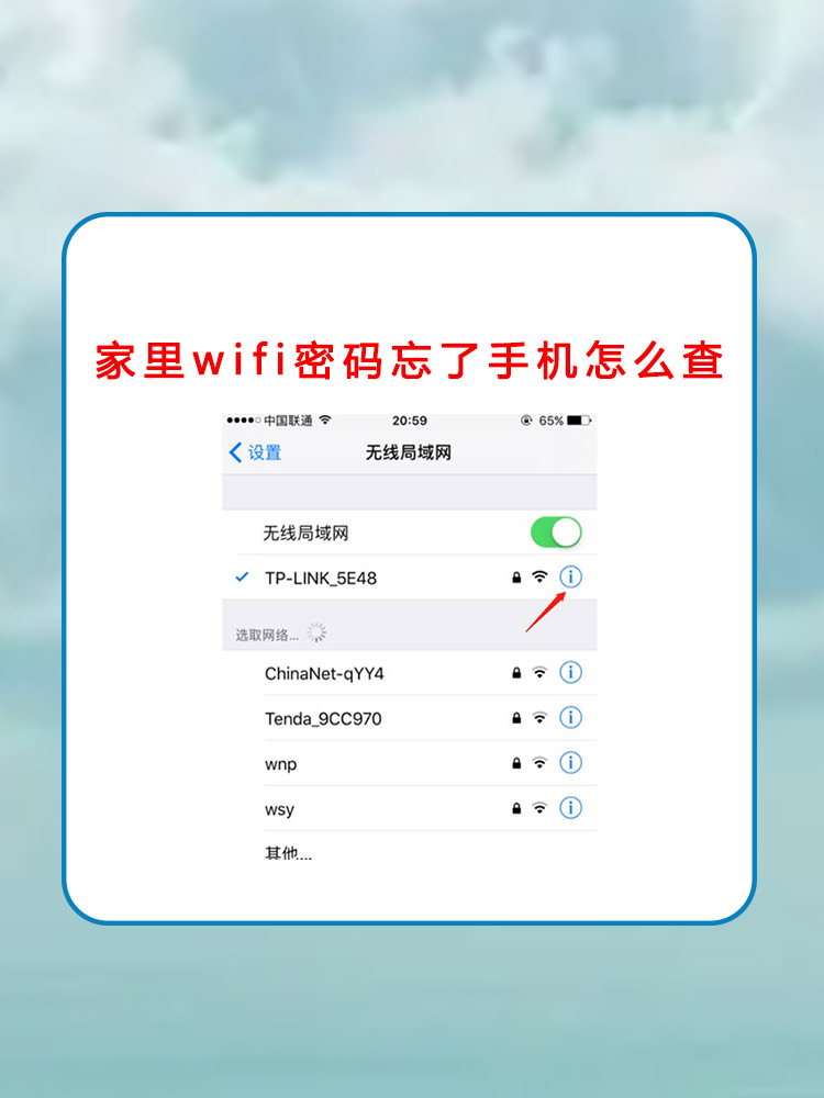 iphone怎么查看连接的wifi密码
