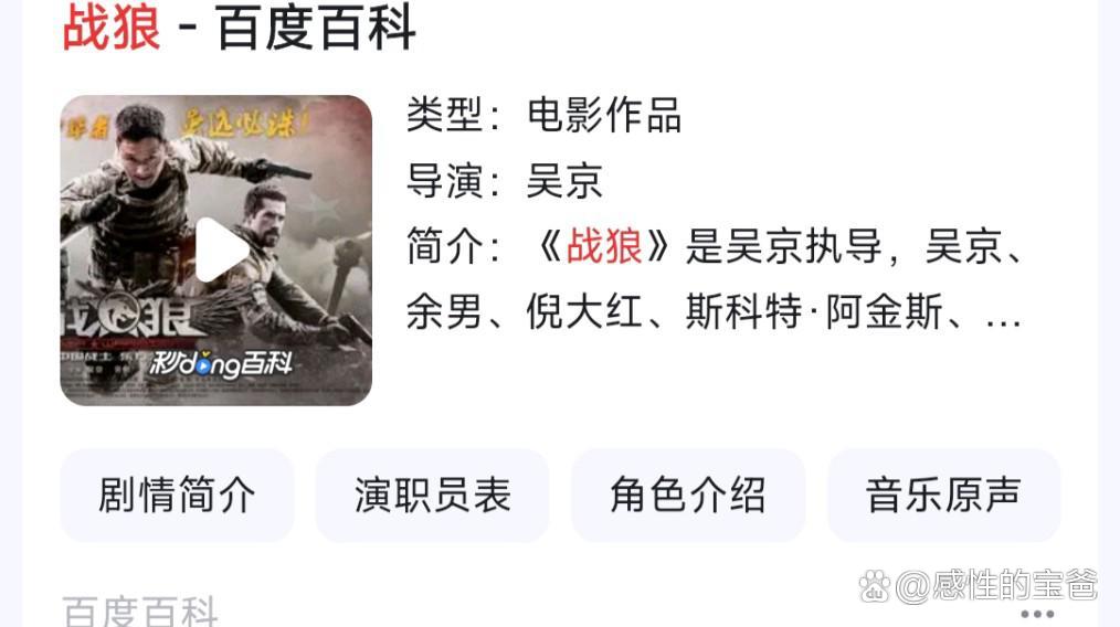 战狼1百度网盘资源分享