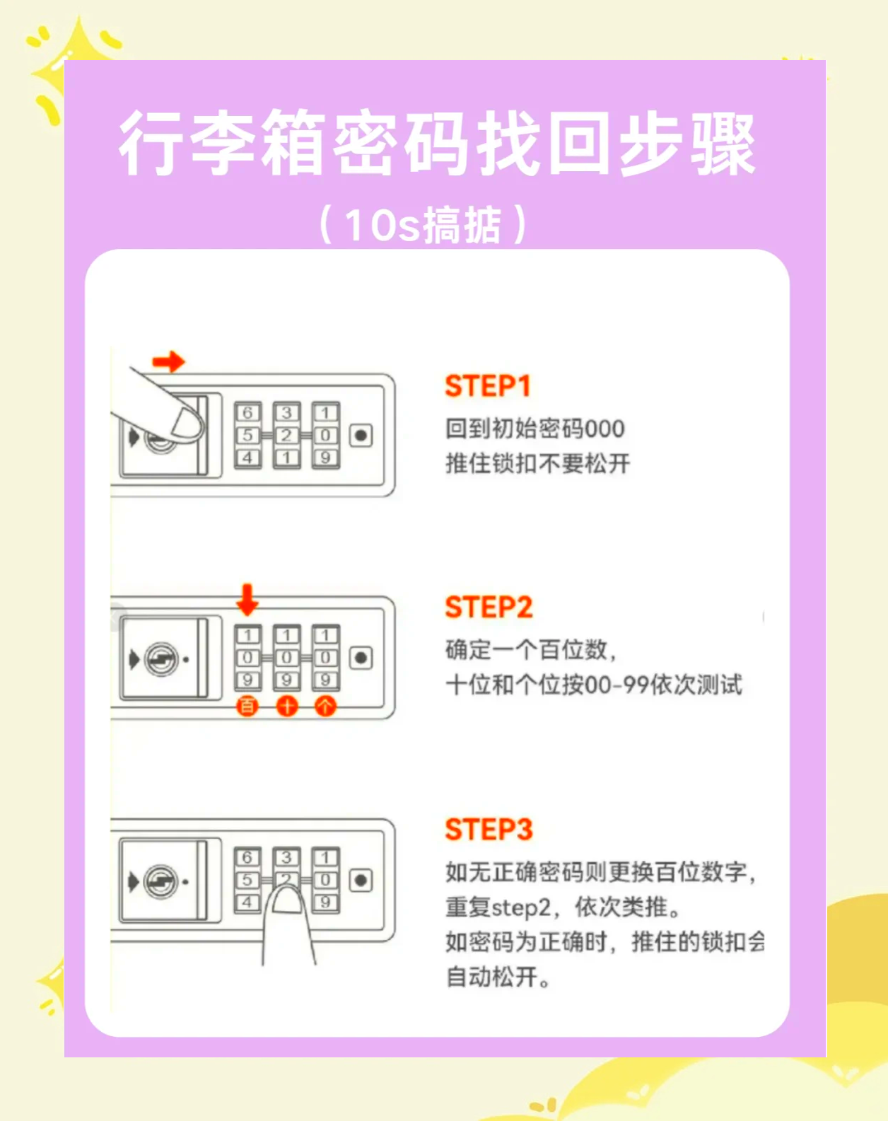 密码箱忘记密码怎么开锁三位数