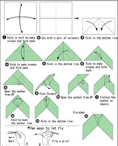 回力飞镖的折法折回力飞镖的方法