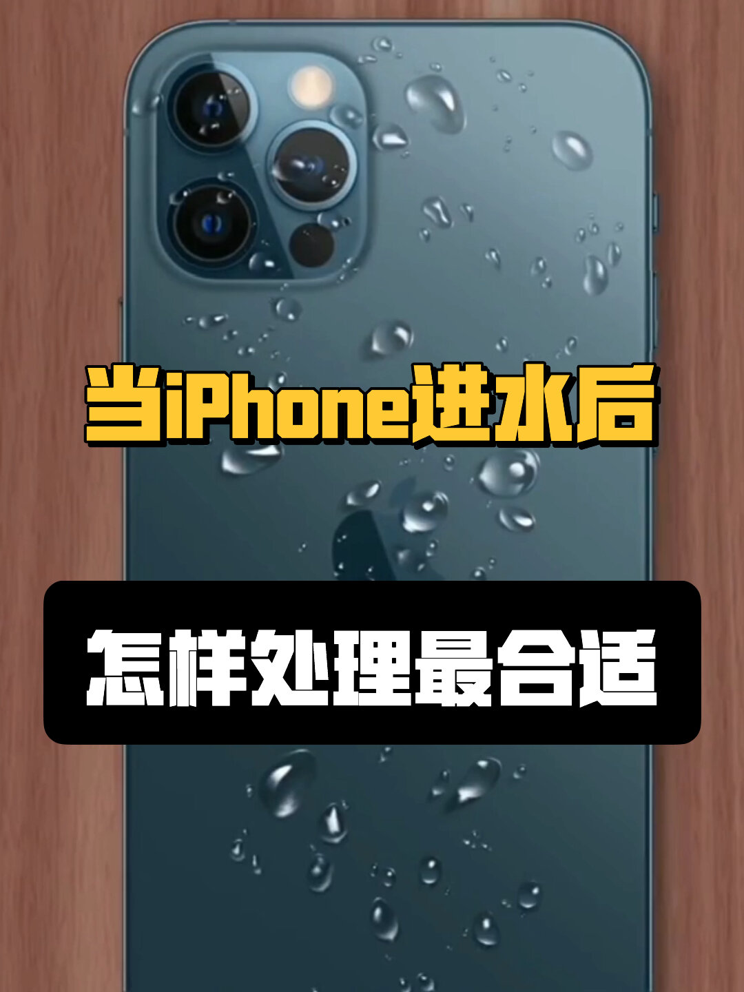 苹果手机进水了要怎么处理